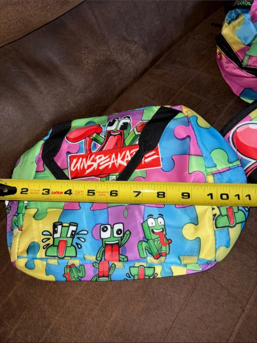 Sale! Undpeakable Kids Backpack Set - Colorful Puzzle Print / New!